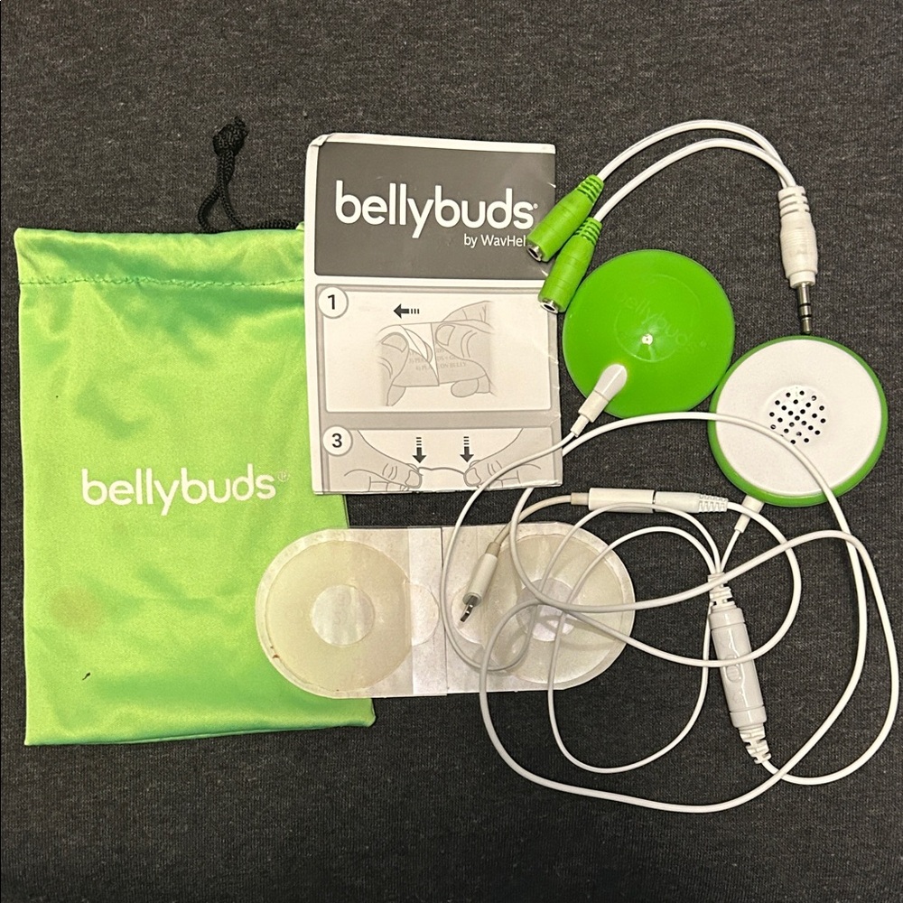 Green Belly Buds Pregnancy Prenatal Baby Headphones